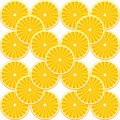 Vector background with oranges