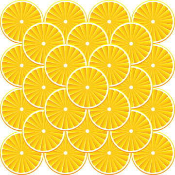 Vector background with oranges