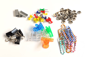 collection of various type of paper clip