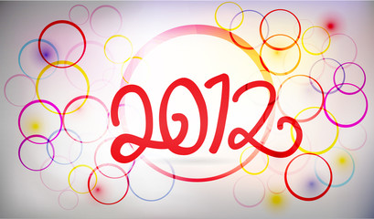 vector - 2012 happy new year background