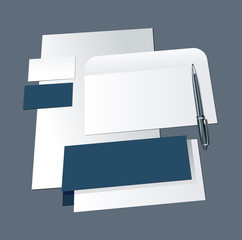 Set of corporate identity templates