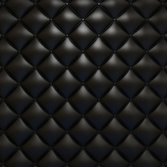 Texture de revêtement en cuir noir