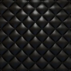 Rolgordijnen Zwart lederen bekleding textuur © arquiplay77