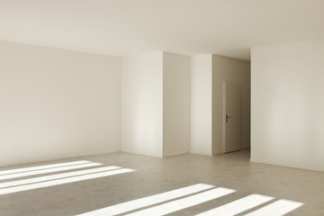 loft, nuovo e vuoto con porta