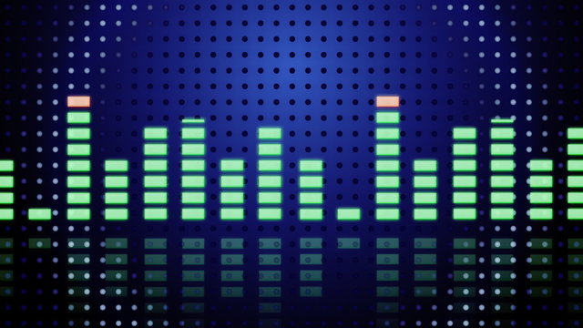 Music VU meters seamless loop