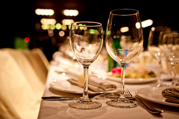 Empty glasses