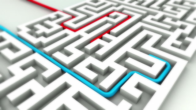 Competition Success in business labyrinth