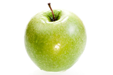Green apple close up