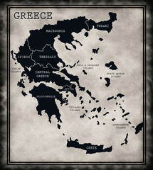Map of administrative divisions of Greece