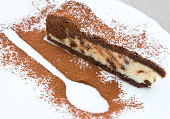 Chocolate ricotta cake.
