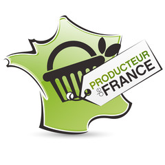 vecteur, france et panier de produits locaux