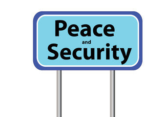 peace and security