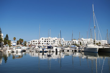 Fototapeta na wymiar Port El Kantaoui w Tunisie