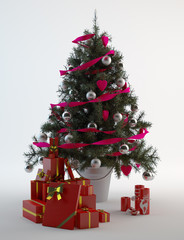 Christamas tree with gift box