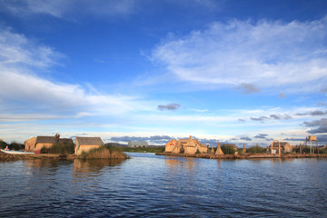 Obraz premium Titicaca lake and Uros islands
