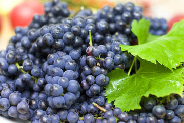 fresh black grape