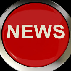 Icon Or Button Showing The Text News For Information Or Media