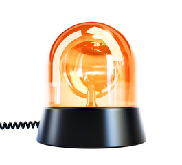 yellow flashing light