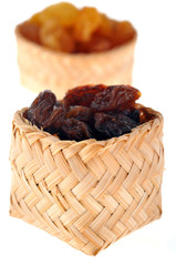 Les paniers de raisins secs