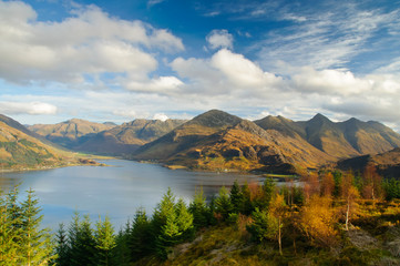 Landscape of Scottish Highlands - obrazy, fototapety, plakaty