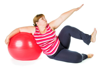 Fototapeta premium fat woman