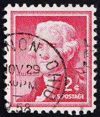 Postage stamp USA 1954 Thomas Jefferson