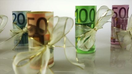 Geldgeschenke Euro im Fokus