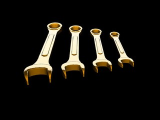 Set of golden spanners. Concept - new technology.