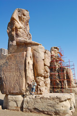 Colossi of Memnon in Luxor, Egypt