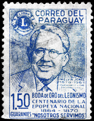 PARAGUAY - CIRCA 1967 Melvin Jones