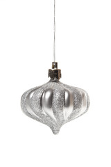 Christmas decorations on white background