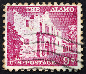 Postage stamp USA 1954 The Alamo