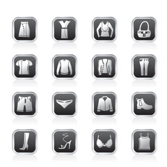 Clothing and Dress Icons - Vector Icon Set