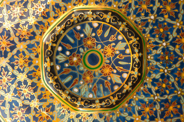 detail on ceramic plate
