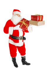 Santa with presents