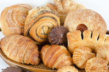 Bakery foodstuffs set