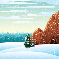 Fototapeta premium Winter landscape