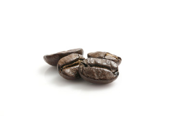 Coffee beans isolated in white background
