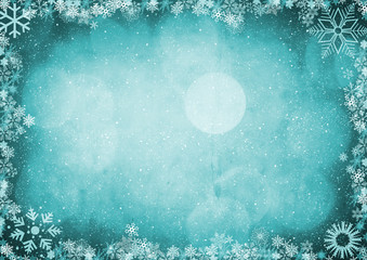 Frame from snowflakes