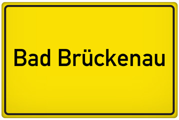 Ortseingangsschild der Stadt Bad Brückenau