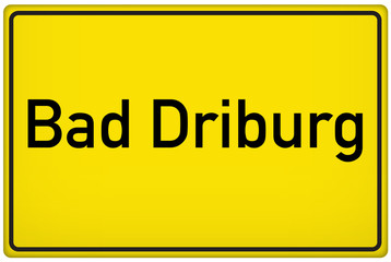 Ortseingangsschild Bad Driburg