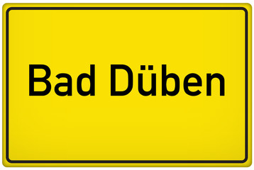 Ortseingangsschild Bad Düben