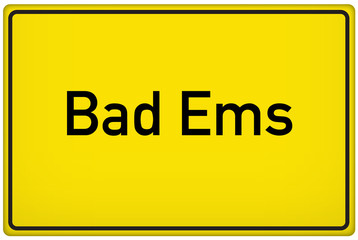 Ortseingangsschild Bad Ems