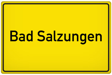 Ortseingangsschild Bad Salzungen