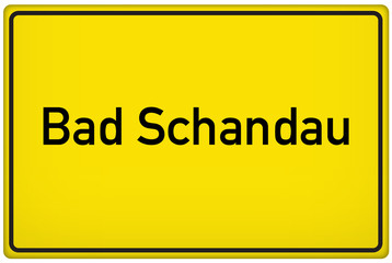 Ortseingangsschild Bad Schandau