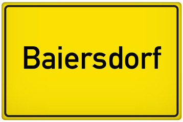 Ortseingangsschild der Stadt Baiersdorf