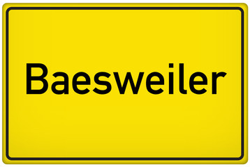 Ortseingangsschild der Stadt Baesweiler