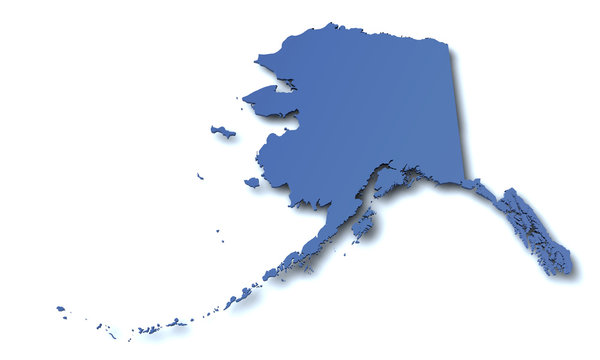 Karte von Alaska - USA