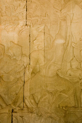 Ancient Khmer carving of god Hanuman