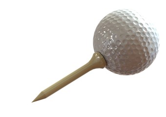 Golf ball and tees